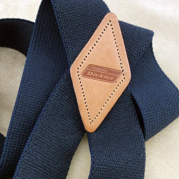 Dickies - Suspenders - Black with Stainless Steel and Leather Details - W/ Tags - Picture 3 of 6